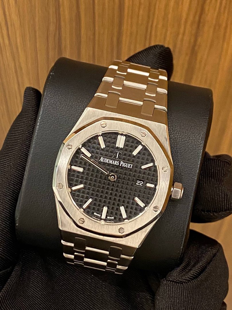 Montre AUDEMARS PIGUET Royal Oak Lady - Joint Noir 66270, Style Vintage Heuer Pour Homme, Occasion