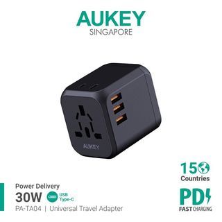 Aukey Union ONE AC Travel Adapter with 30W PD