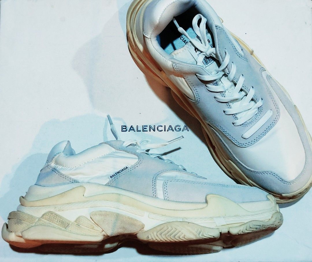 Balenciaga triple s suede hotsell