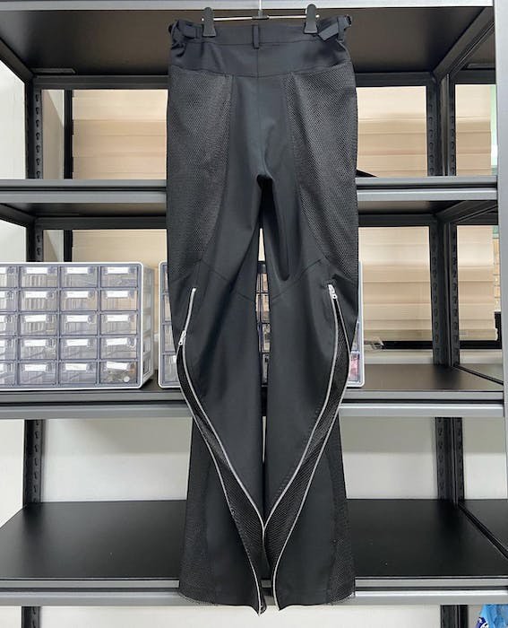 Authentic Cmmawear Backzip Fishnet Trousers Black, Men's Fashion ...