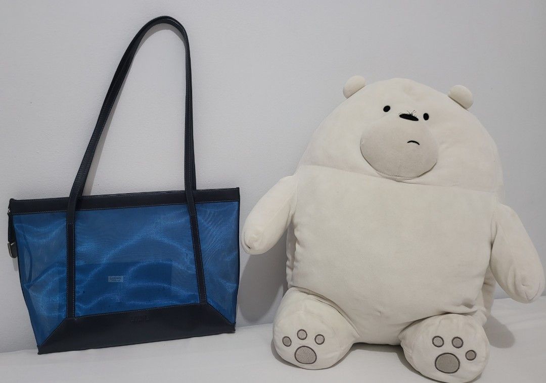 Authentic Loewe Tote Bag (Category: Luxury Bags & Wallets) located in Manila. Submitted by jml.ecg (Listing ID 1257026933, Image 1). Description: grab it now for fast transaction! can also be used as beach bag material is like nylon net and leather with.