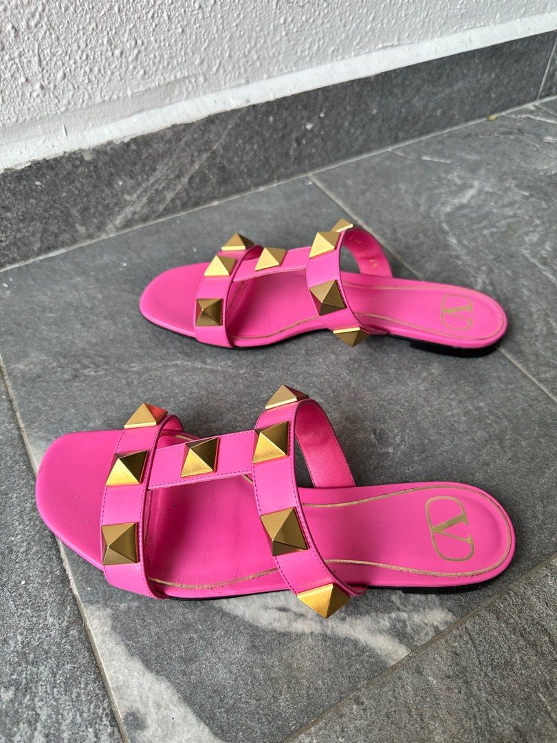 Hot pink valentino shop sandals