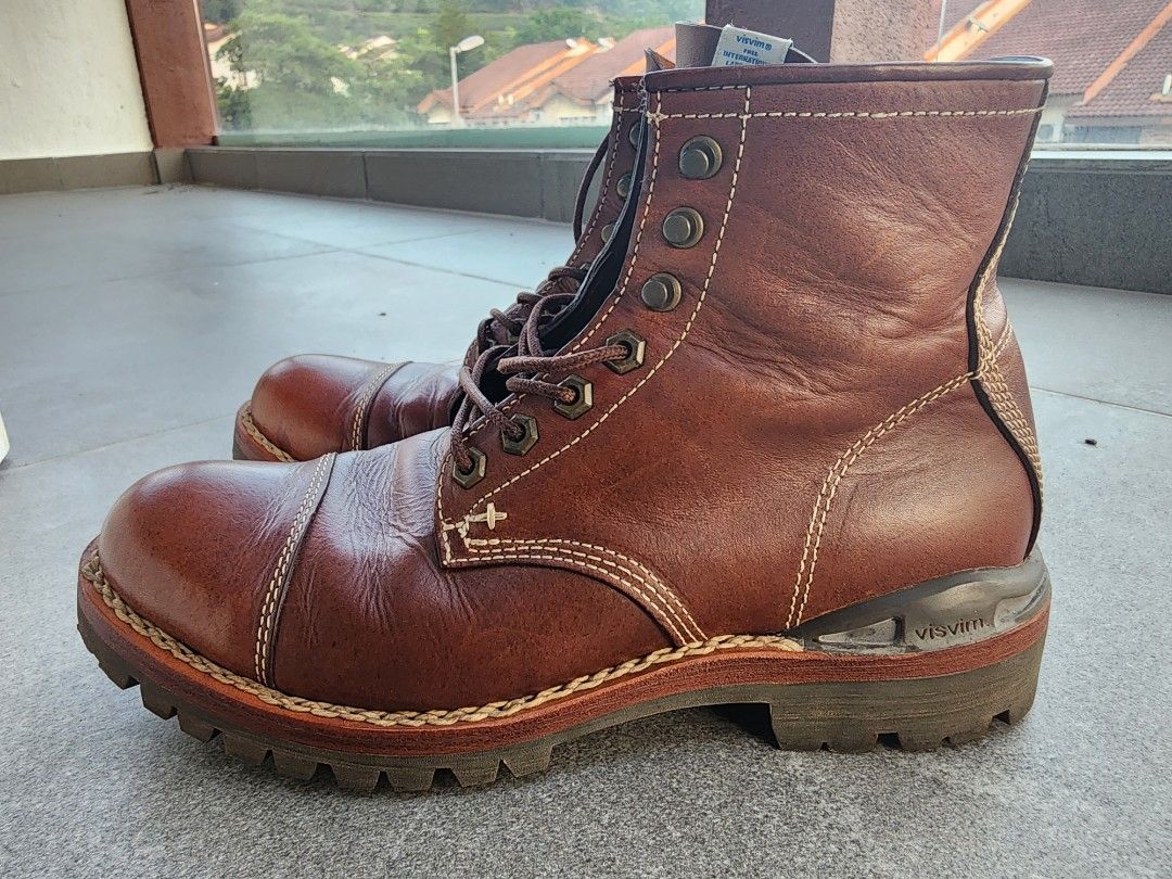 visvim VIRGIL CAP FOLK サイズ9 9] Visvim 11SS Virgil Cap Okie Folk Boots Brown