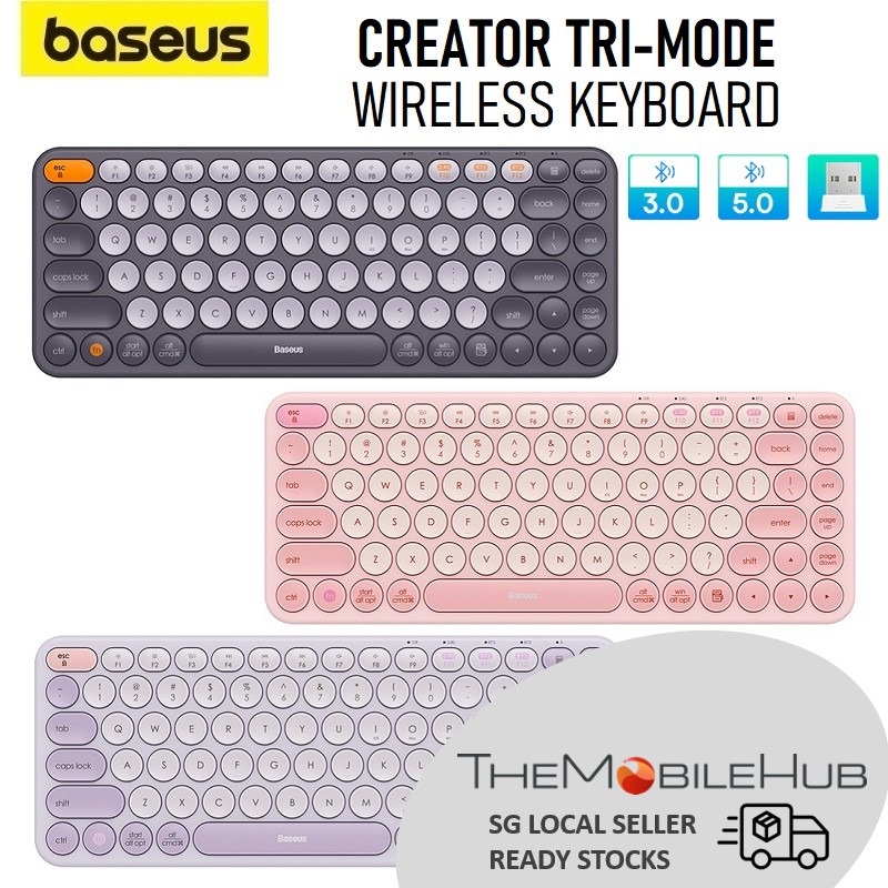 Baseus K01A K01B Creator TriMode Wireless Bluetooth Keyboard Windows