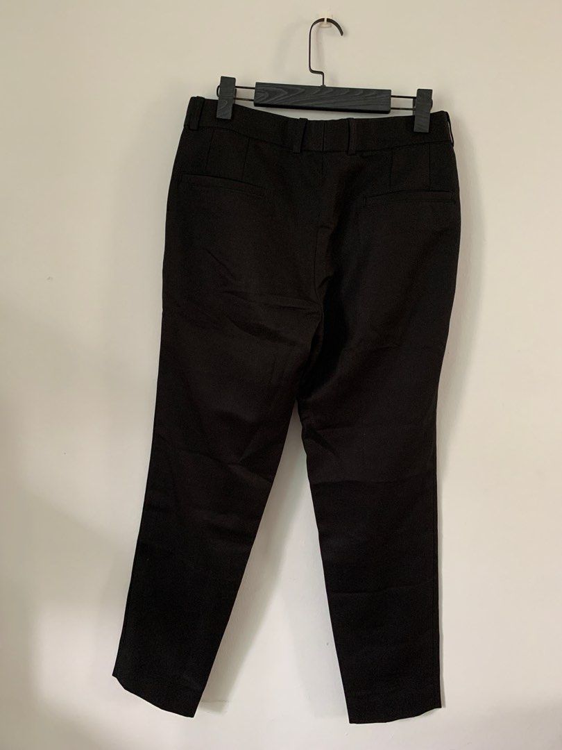 Black Custom Trousers (Category: Trousers) located in Pasay City. Submitted by allthatdraft (Listing ID 1257088859, Image 2). Description: I had this made by my seamstress. Barely used. RFS: does not fit me anymore. Measurements Waist 77 cm Length 98 cm Condition 9.5/10 Payment methods Gcash, BPI, or BDO Shipping methods If within Metro Manila, Grab Express or Angkas padala. If provincial, J&T. Please note that shipping feed shall be shouldered b