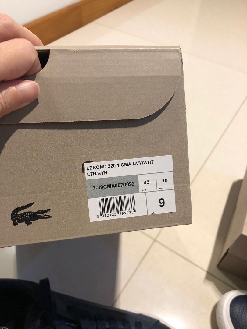 Blue Lacoste sneakers for sale