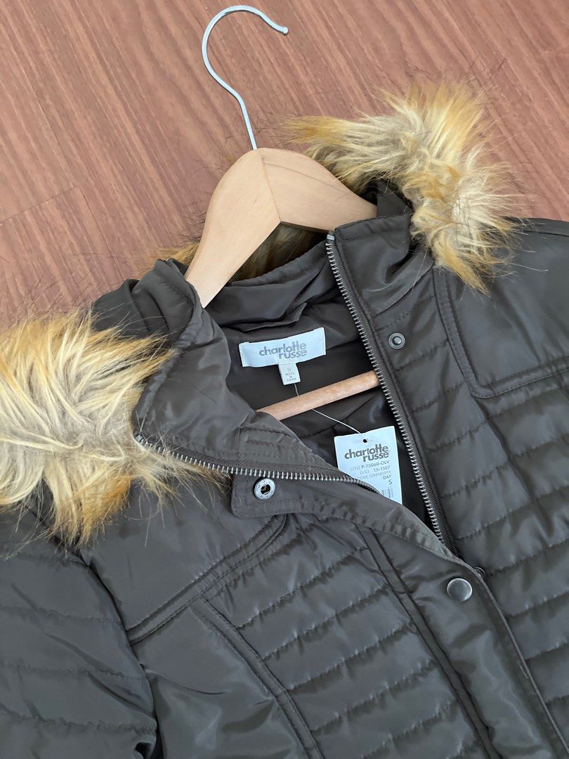 Charlotte russe faux fur sale jacket