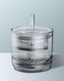 🐾💎BN Pets 1.5L Transparent Water Drinking Fountain Dispenser with Carbon Filter