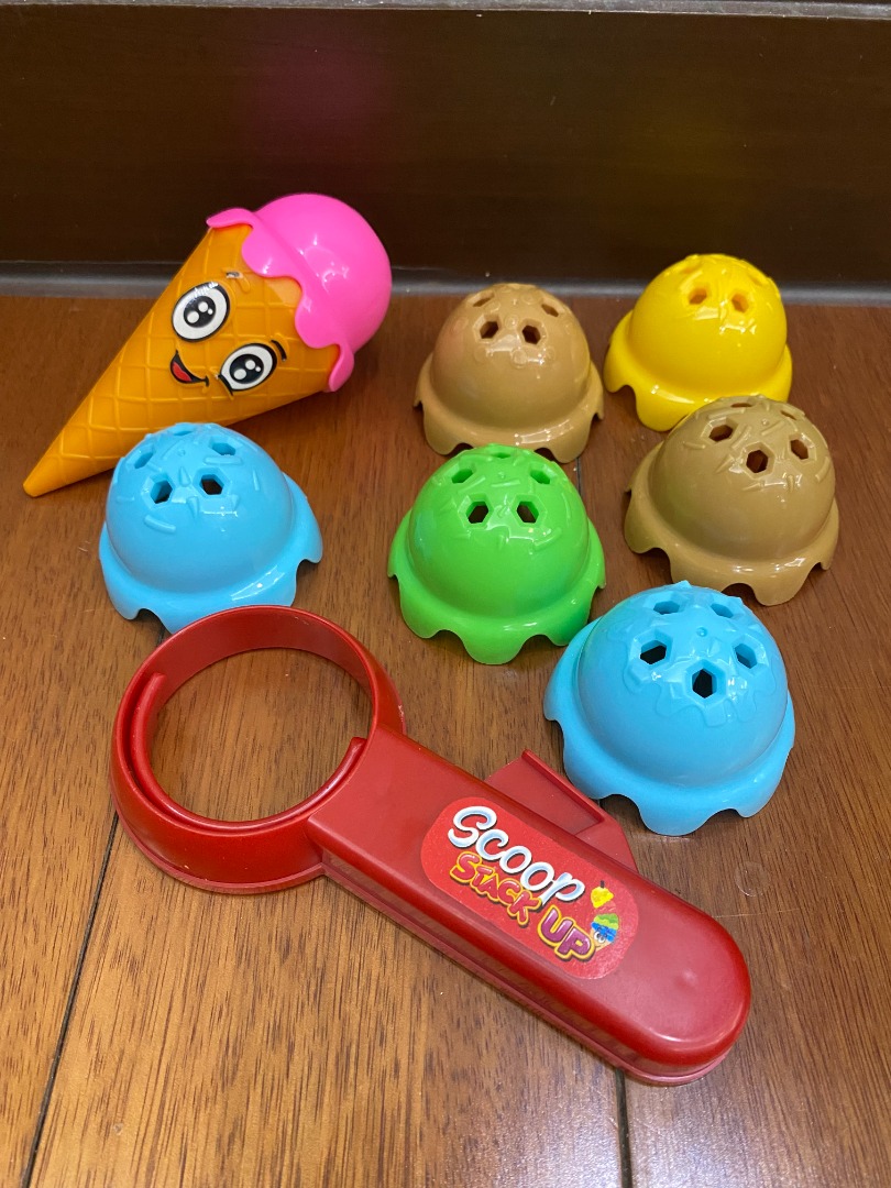 board game Scoop Stack Up Fun Kids Game Ice Cream Scoop, Hobbies & Toys