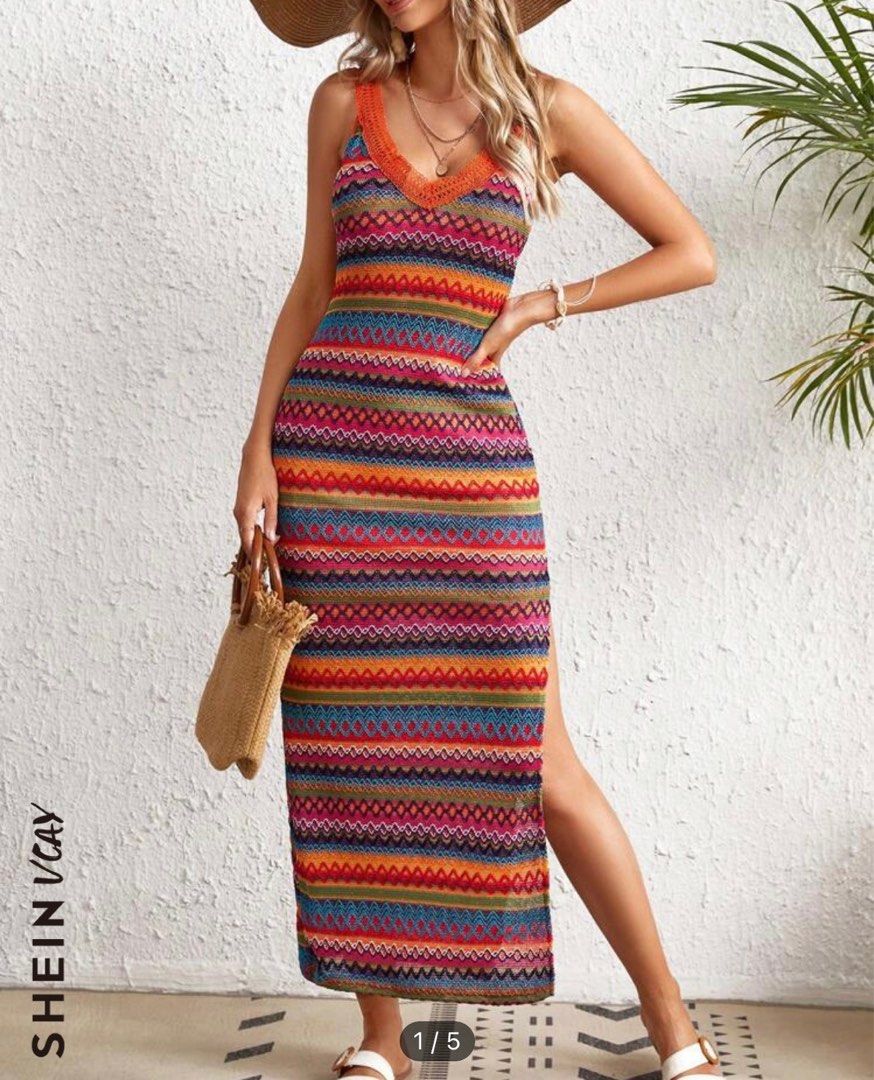 SHEIN Crochet Maxi Dresses for Women