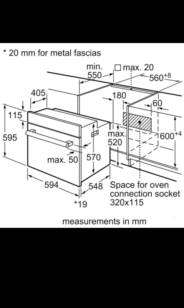 BOSCH BuiltIn Oven HBF114BR0K 66L (warranty till 27feb24), TV & Home