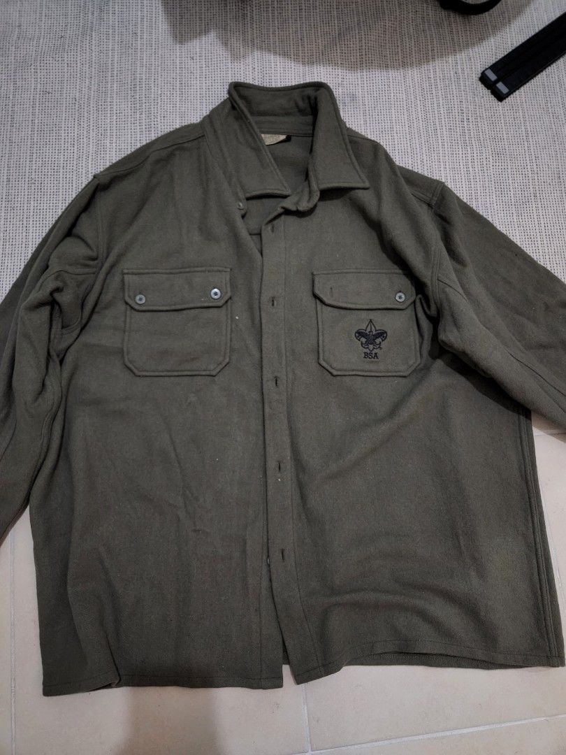 Boy Scouts of America BSA Wool Jac Shirt Discontinued 3xl Men s Fashion Tops Sets Formal Shirts on Carousell
