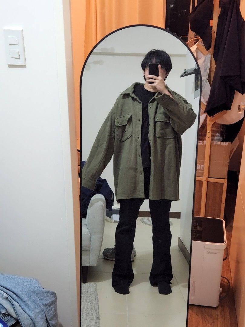 Boy scout green wool jac shirt discount