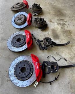 Brembos brakes, rotors and spindles