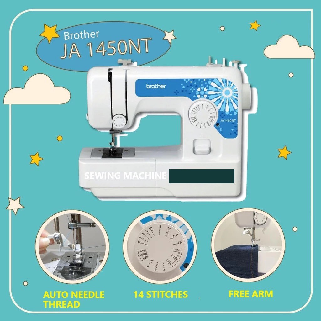 Brother Sewing Machine JA1450NT Sewing Portable Sewing Machine Mesin