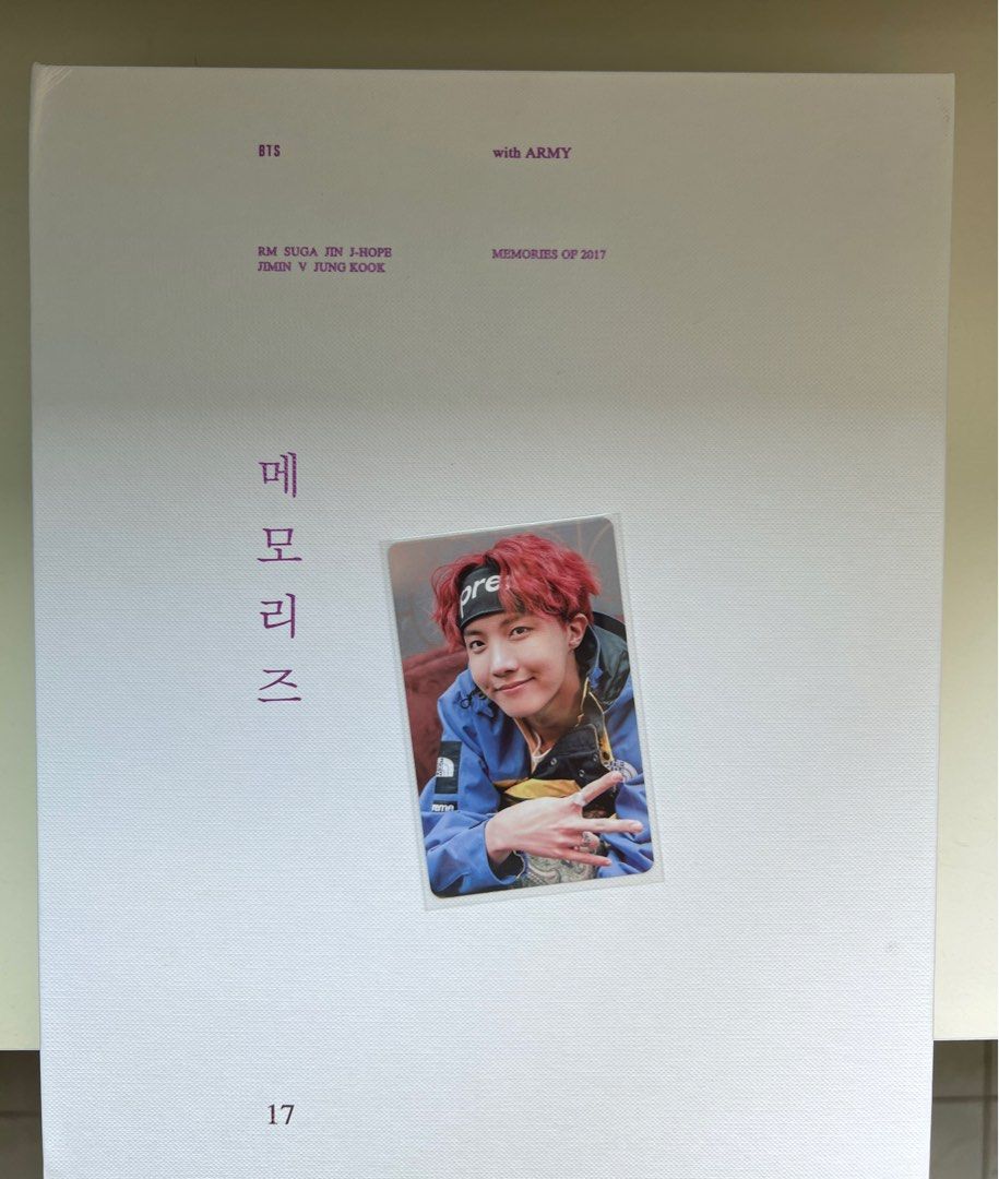 BTS MEMORIES 2017 bts memories 2017 dvd j-hope photocard, Toys