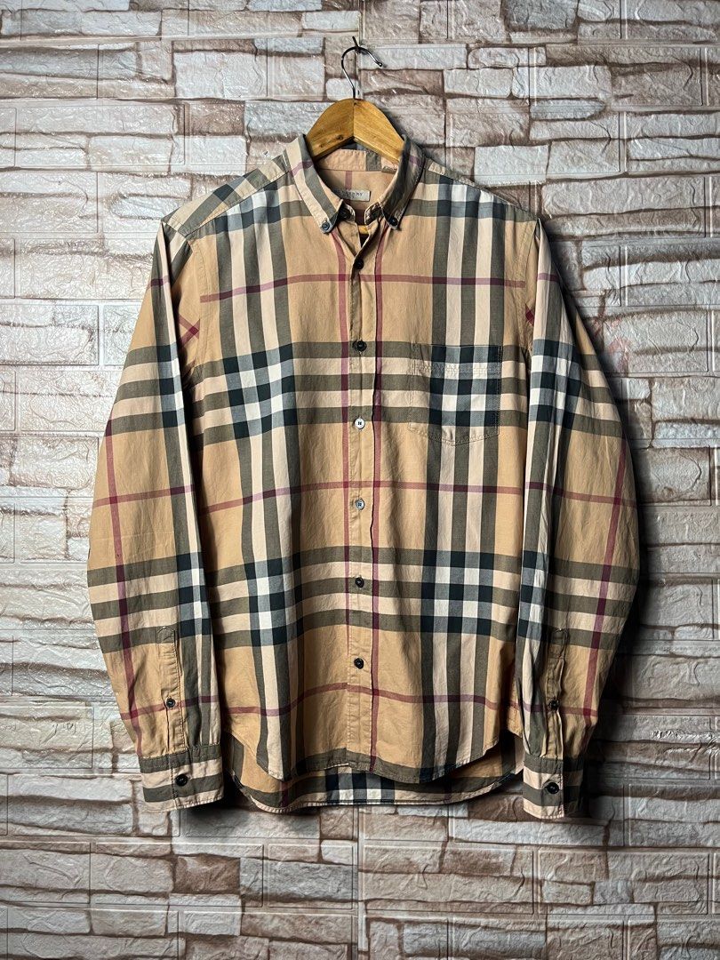 burberry plaid polo