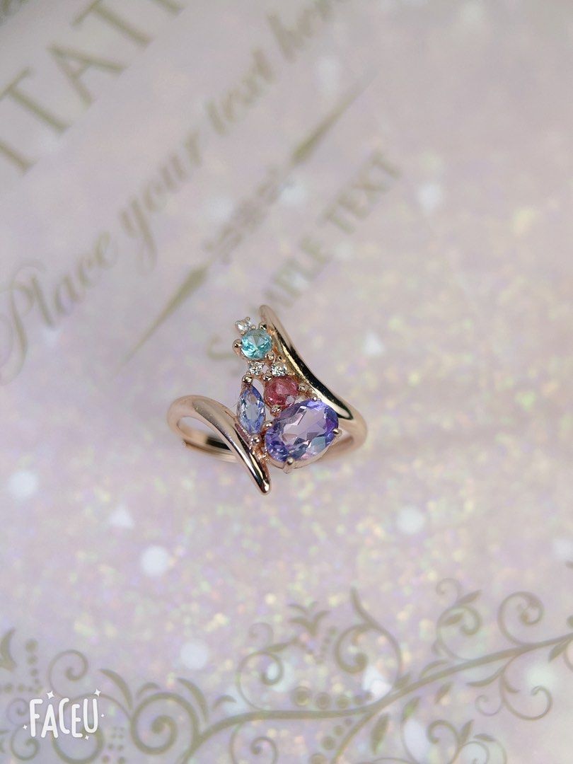 Gemstone cluster ring online