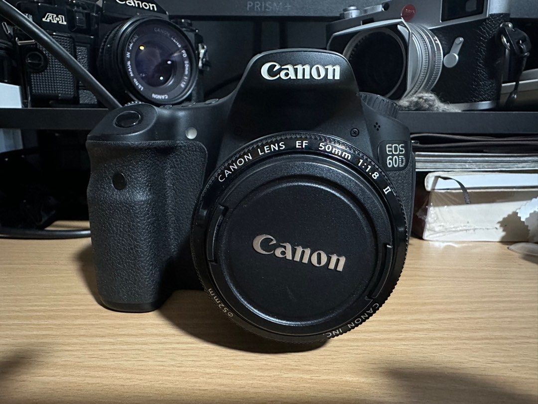 日本製新品CANON EOS 60D + EF50mm F1.8 Ⅱ， リモコン付 デジタルカメラ