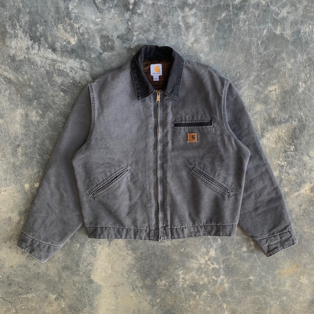 Carhartt Detroit J97 GVL work jacket, Fesyen Pria, Pakaian , Atasan di