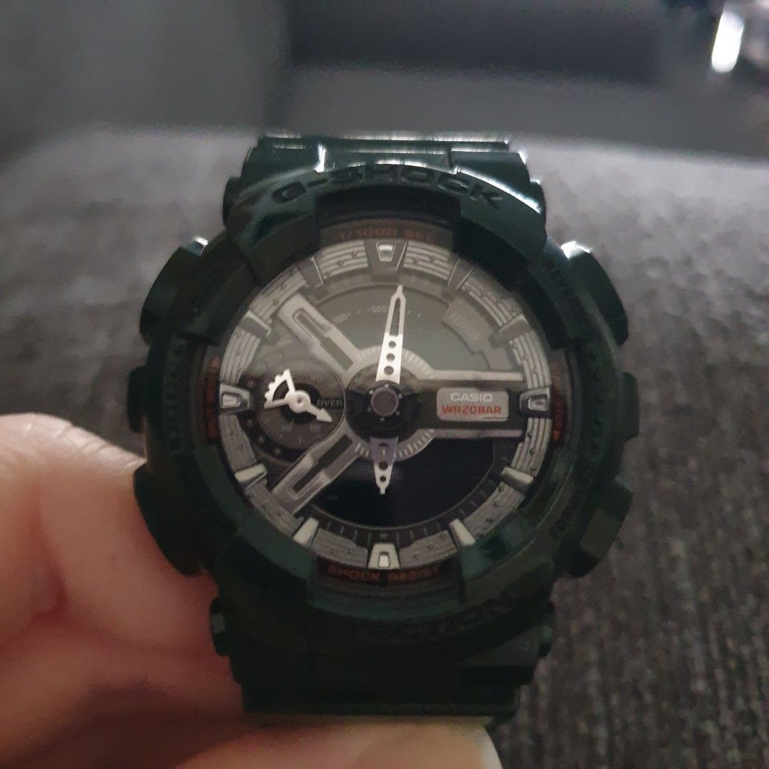 G shock dark on sale green