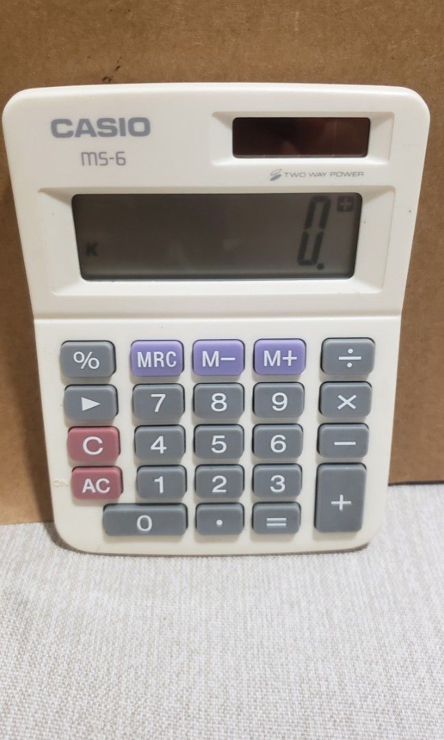 Casio MS6 Two Way Power Calculator, Computers & Tech, Office