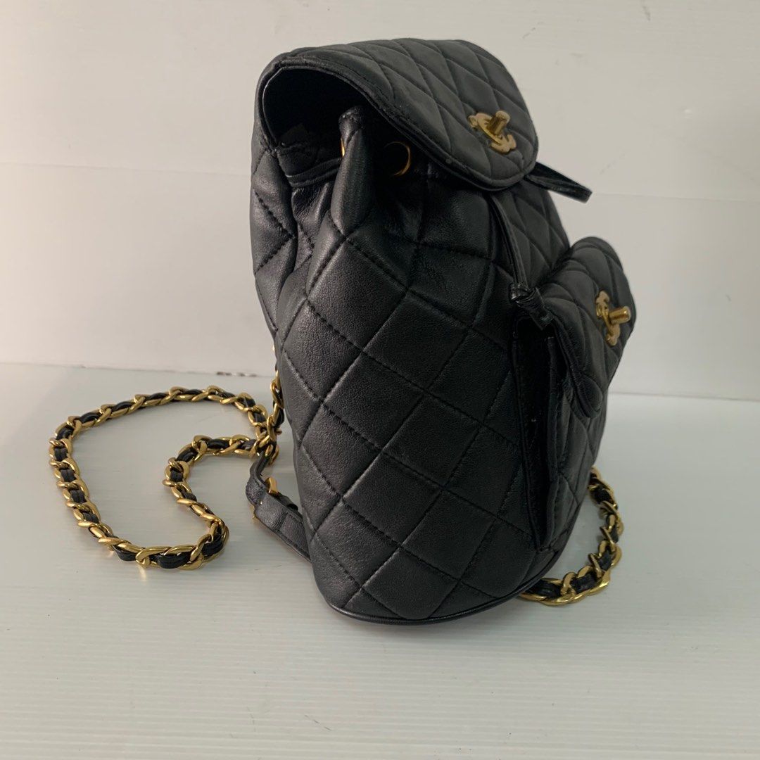 Chanel Duma Leather Chain Small Backpack