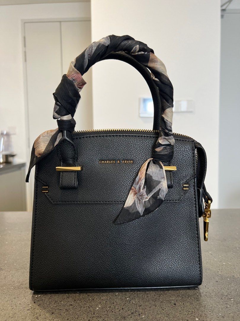 Charles and keith bag with scarf clearance