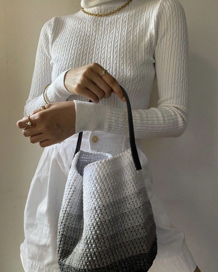 Knitted Tote Bag - Free Pattern 