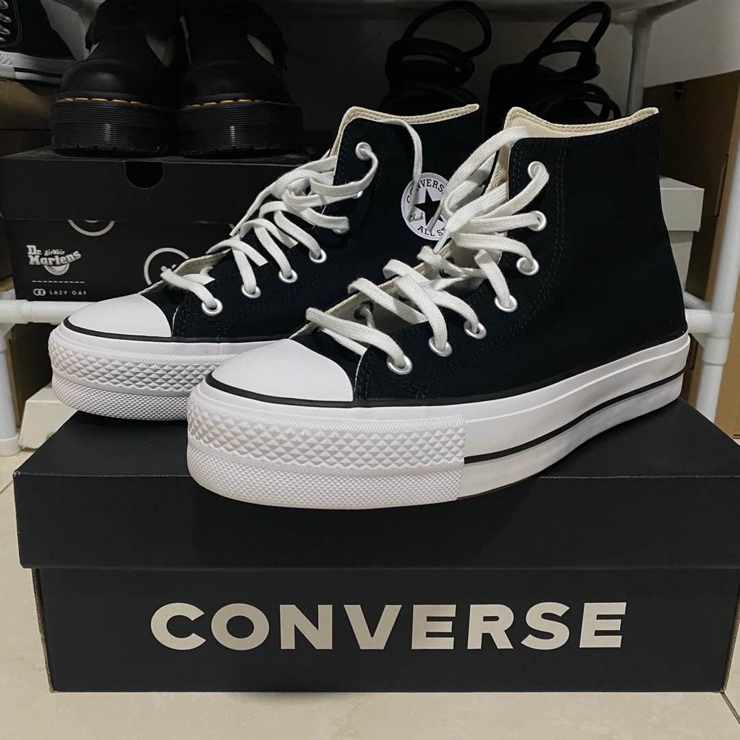 BLACK CHUCK TAYLOR ALL STAR LIFT Women s Fashion Footwear