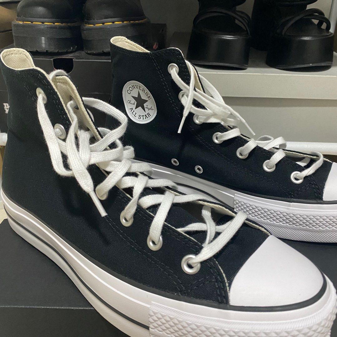 Chuck taylor all star hotsell lift high top noir