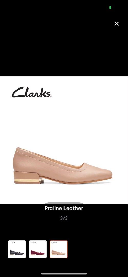 Clarks court shoes nude
