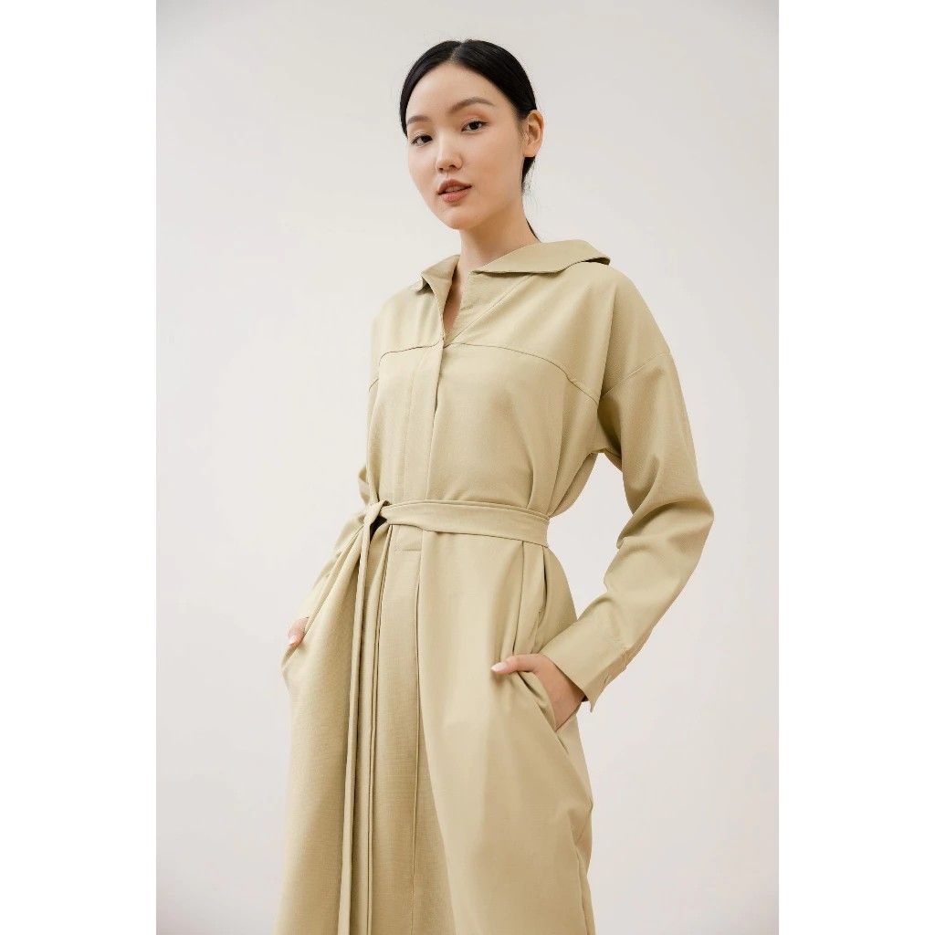 CLARYN Leira Dress, Fesyen Wanita, Pakaian Wanita, Gaun Rok di