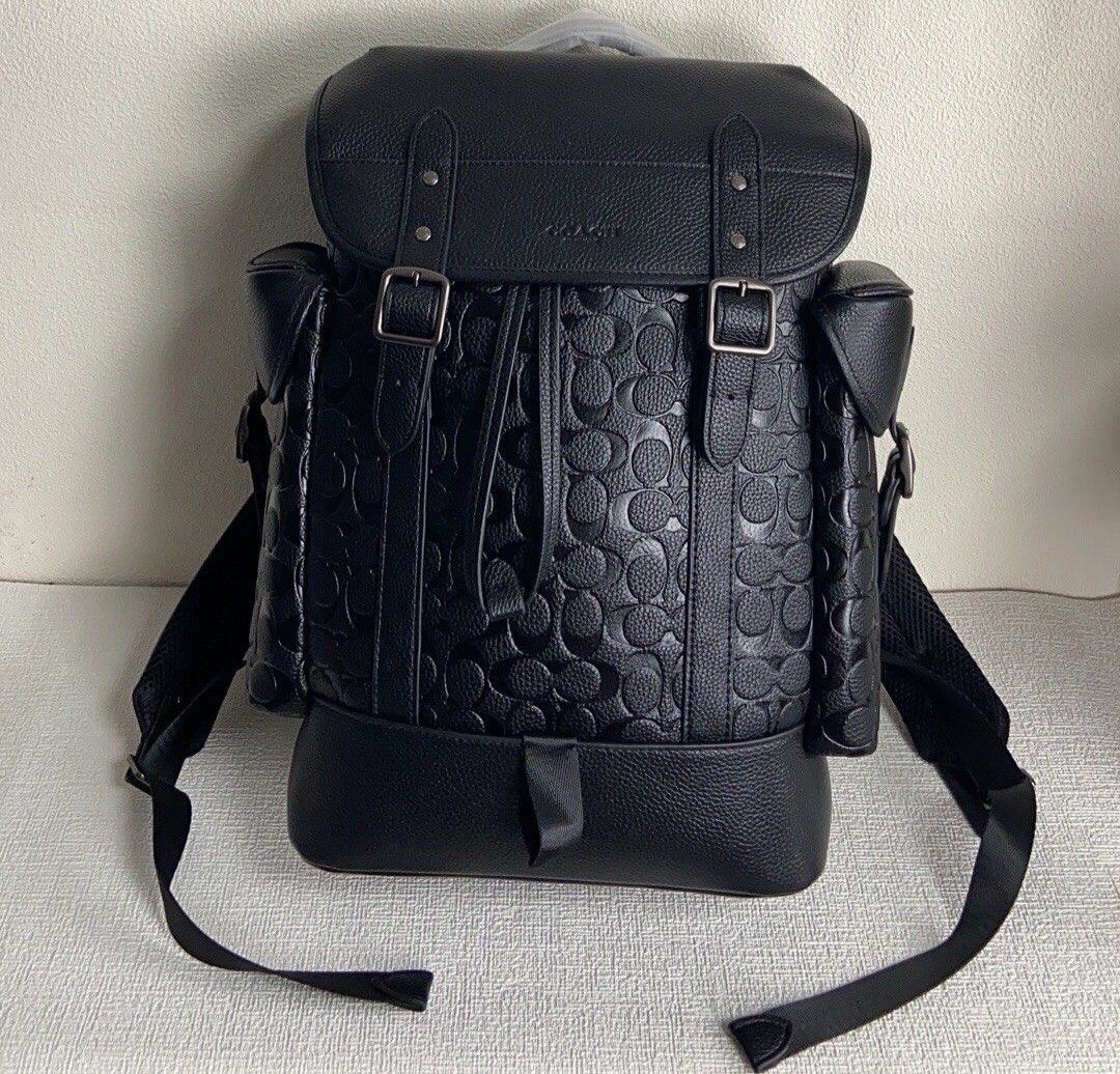 Coach embossed backpack discount