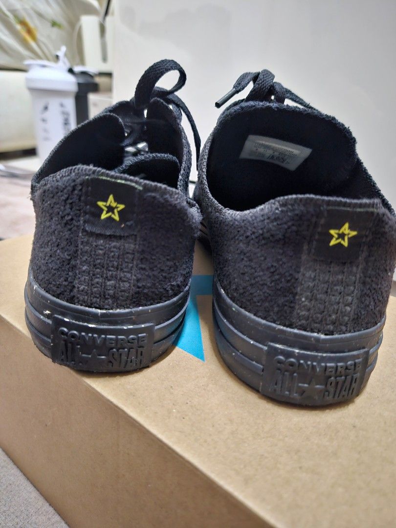Converse flyknit on sale low black