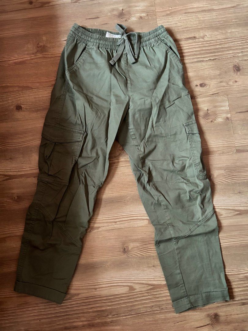 COTTON ON CARGO PANTS - GREEN, Women's Fashion, Bottoms, Other