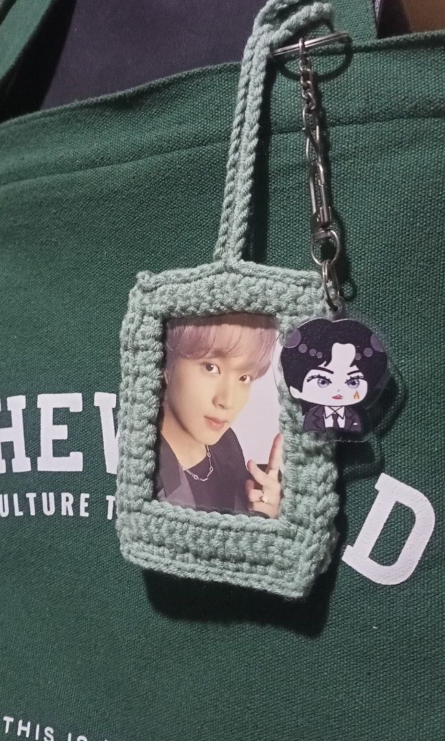 Crochet KPOP Photocard Holder (Category: Handmade Craft) located in Pasig City. Submitted by saaaamky (Listing ID 1257078914, Image 2). Description: MADE TO ORDER (handmade) - with free slim toploader (exact fit for single-sleeved pc) * price starts at 150 (subject to change depending on design) * 5-7 days lead time * can choose color & can do custom design * strictly no cancellation (50% dp required) you may also visit my instagram account: @gen