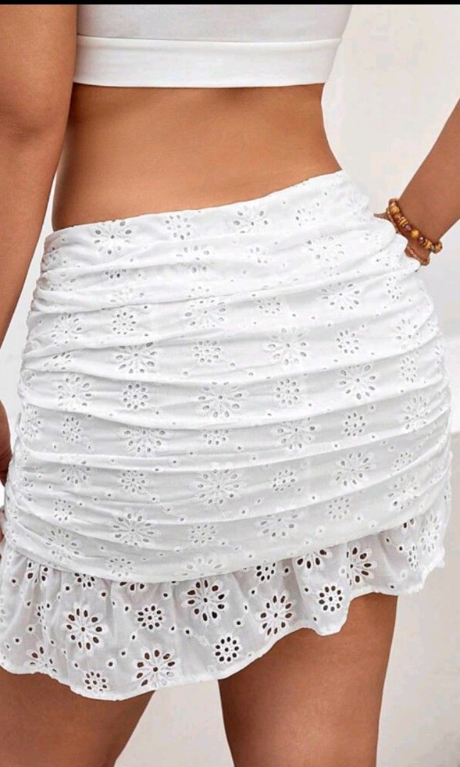 Cute ruffle shop hem skirts
