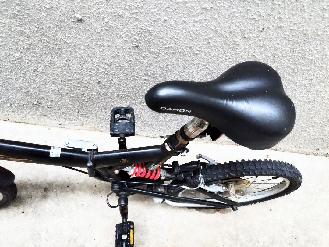 Dahon Full suspension bicycle foldable bicycle folding bicycle folding bike foldie 20 bicycle 20 bike bike bicycle Sports Equipment Bicycles Parts Bicycles on Carousell