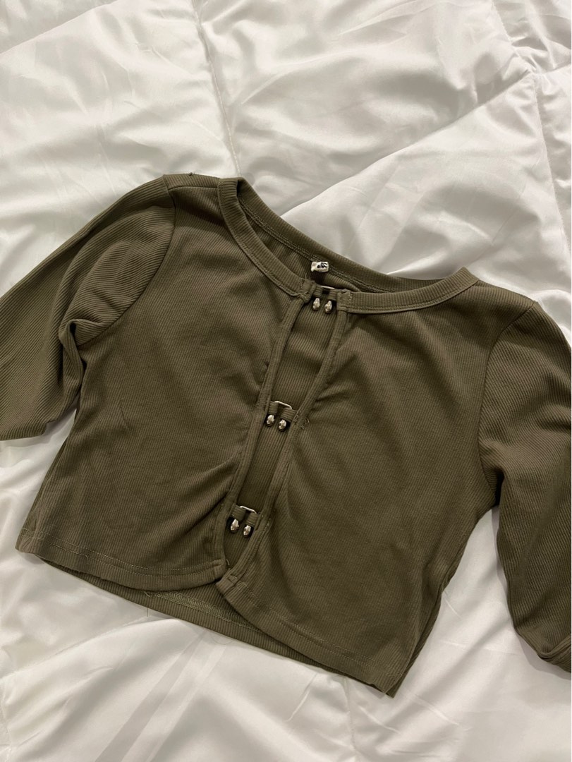 Dark Green cardigan, Men's Fashion, Tops & Sets, Sets & Coordinates on