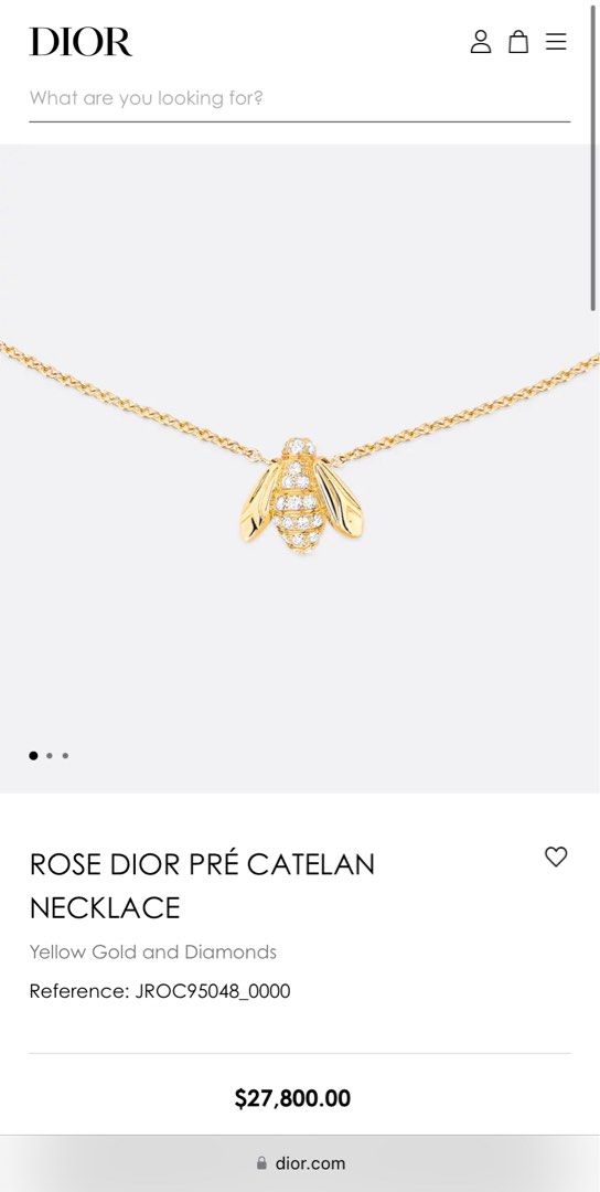 Rose dior deals pré catelan necklace