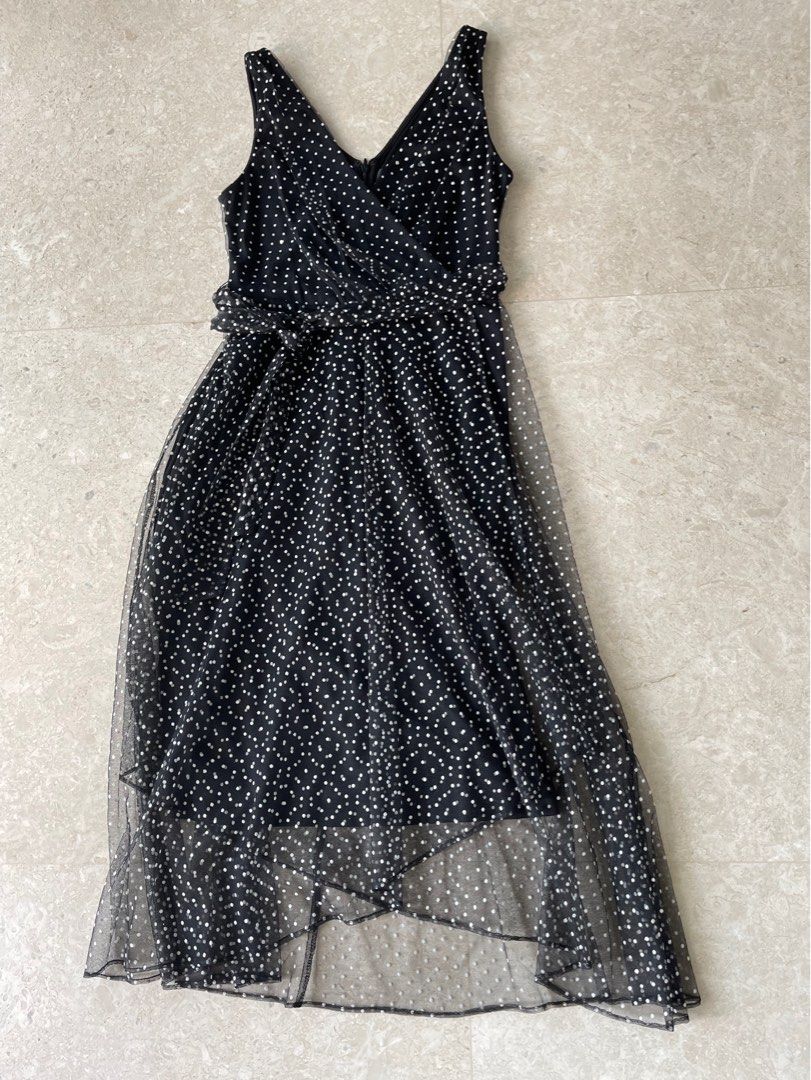 Dkny polka dot dress top