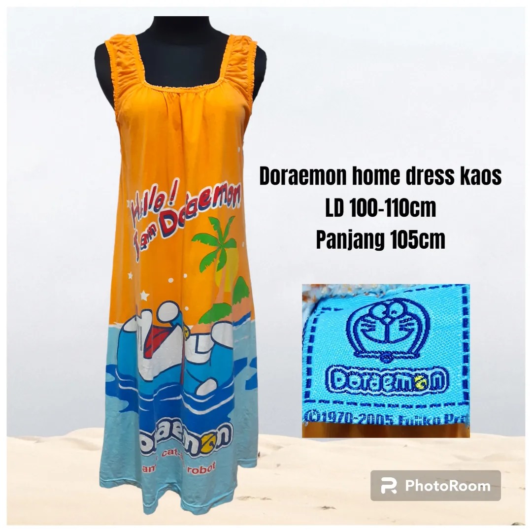 Doraemon Home Dress Kaos Fesyen Wanita Pakaian Wanita Gaun And Rok Di Carousell 