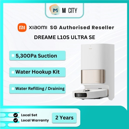 Dreame L10S Ultra SE Robot Vacuum, World 1st Auto Water Refill & Drainage  Kit