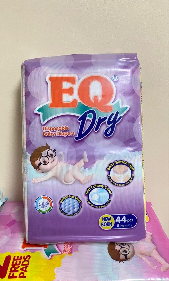 EQ DRY NEWBORN 44pcs Babies Kids Bathing Changing Diapers