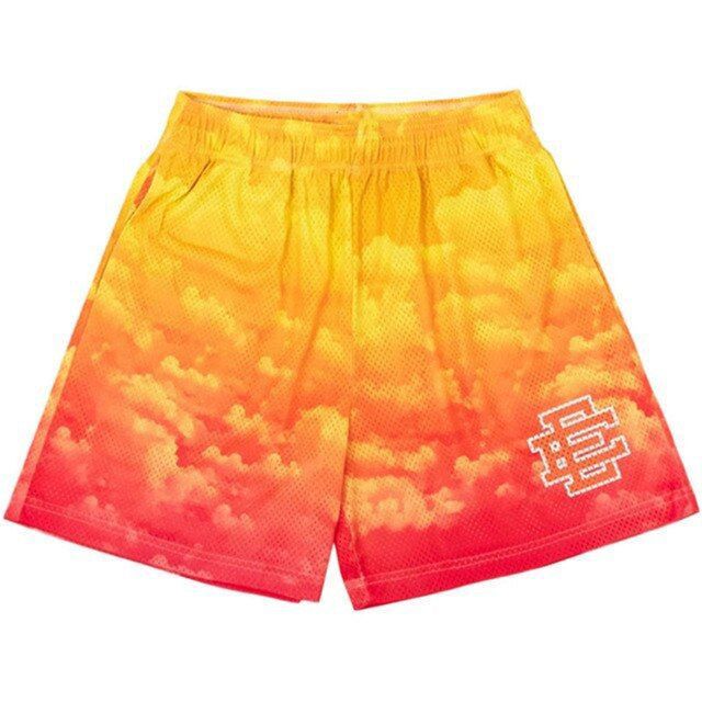 Red and yellow shorts hot sale