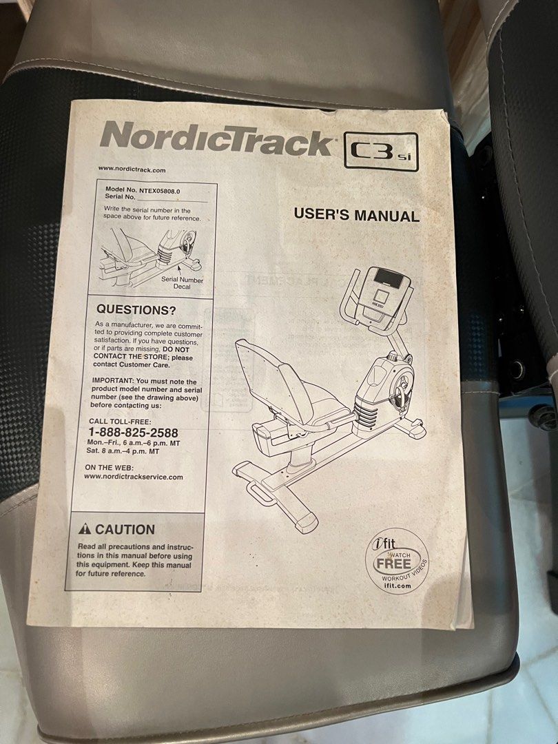 Nordictrack intermix acoustics 2.0 bike manual clearance