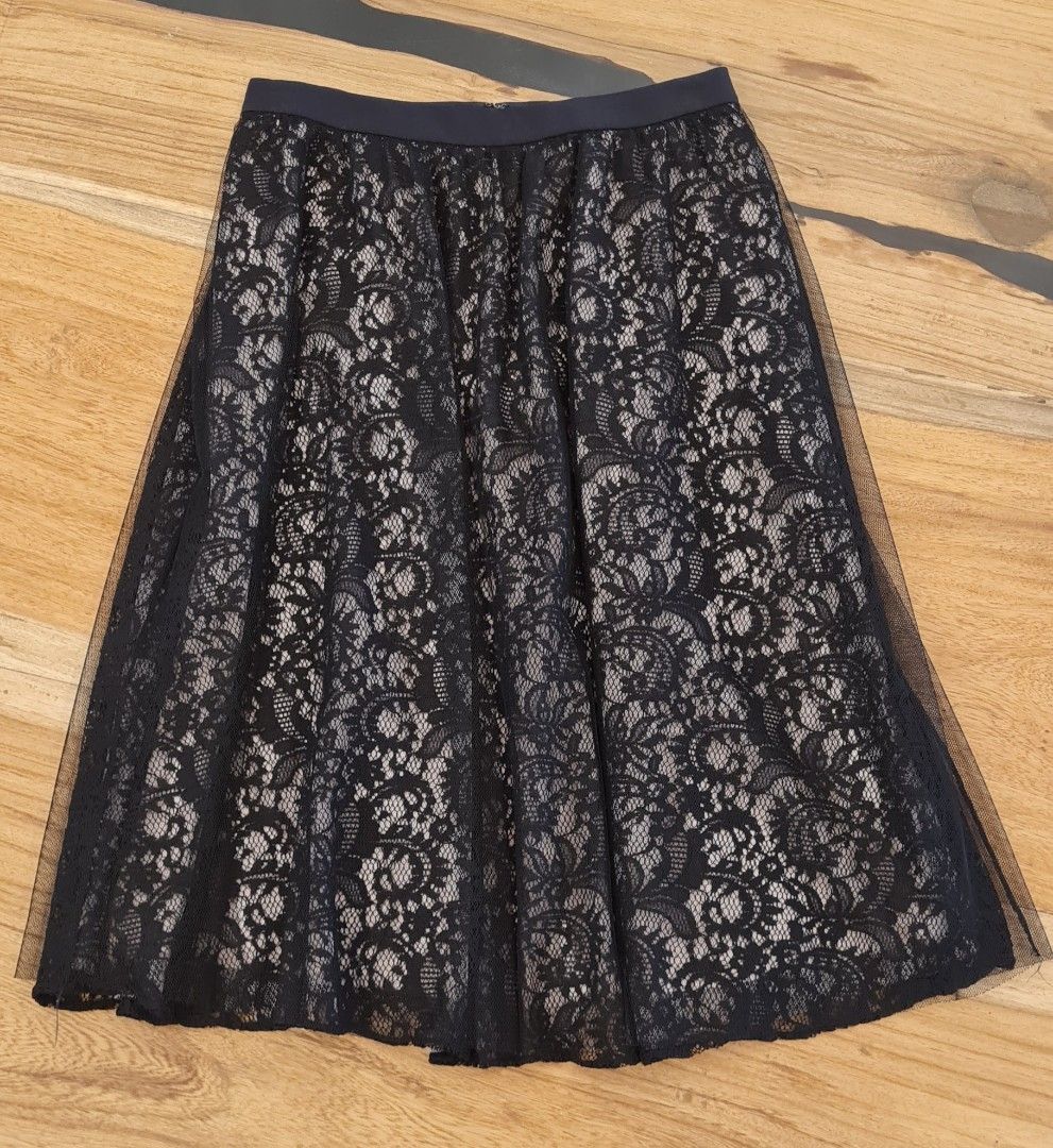 Express Lace Midi Skirt Women s Fashion Bottoms Skirts on Carousell