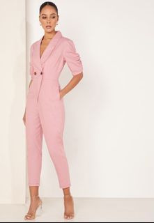 Finders Keepers Venice double breasted crop jumpsuit