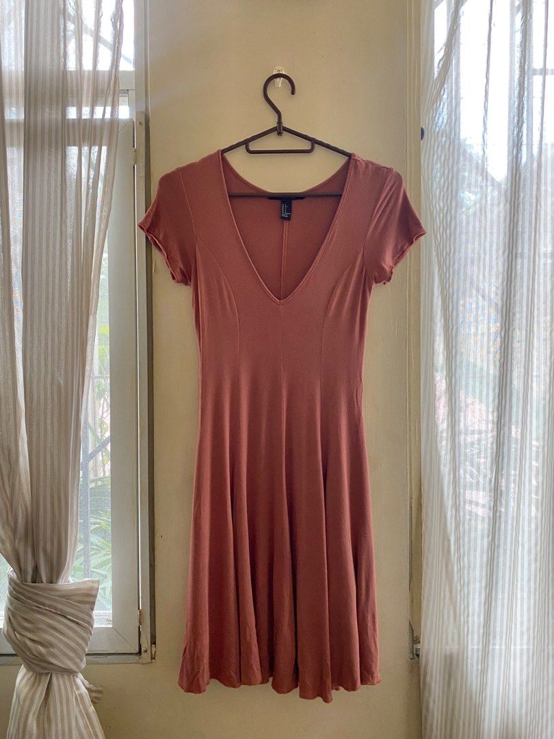 Forever 21 v neck dress cheap